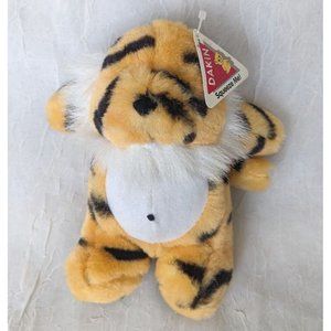Vtg Dakin Tiger Plush Stripie Noisie Stuffed Animal Squeeze Zoo Soft No Noise 7"